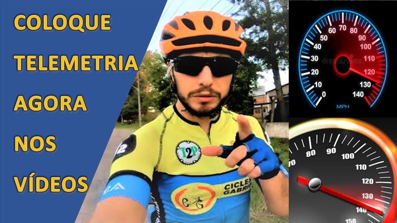 Tutorial, como colocar telemetria nos vídeos de bike