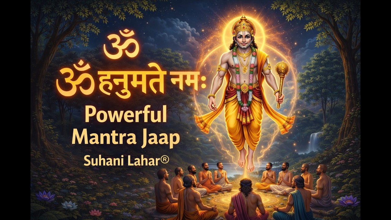 ॐ हनुमते नमः | 1 Ghanta Shaktishaali Hanuman Mantra Jaap | Protection & Positive Energy