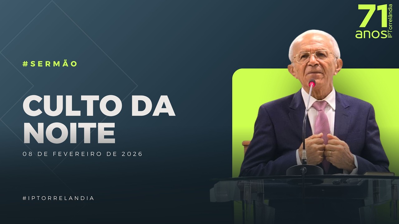 REV JOSÉ ALVES | CULTO DA NOITE | 08 DE JANEIRO DE 2026