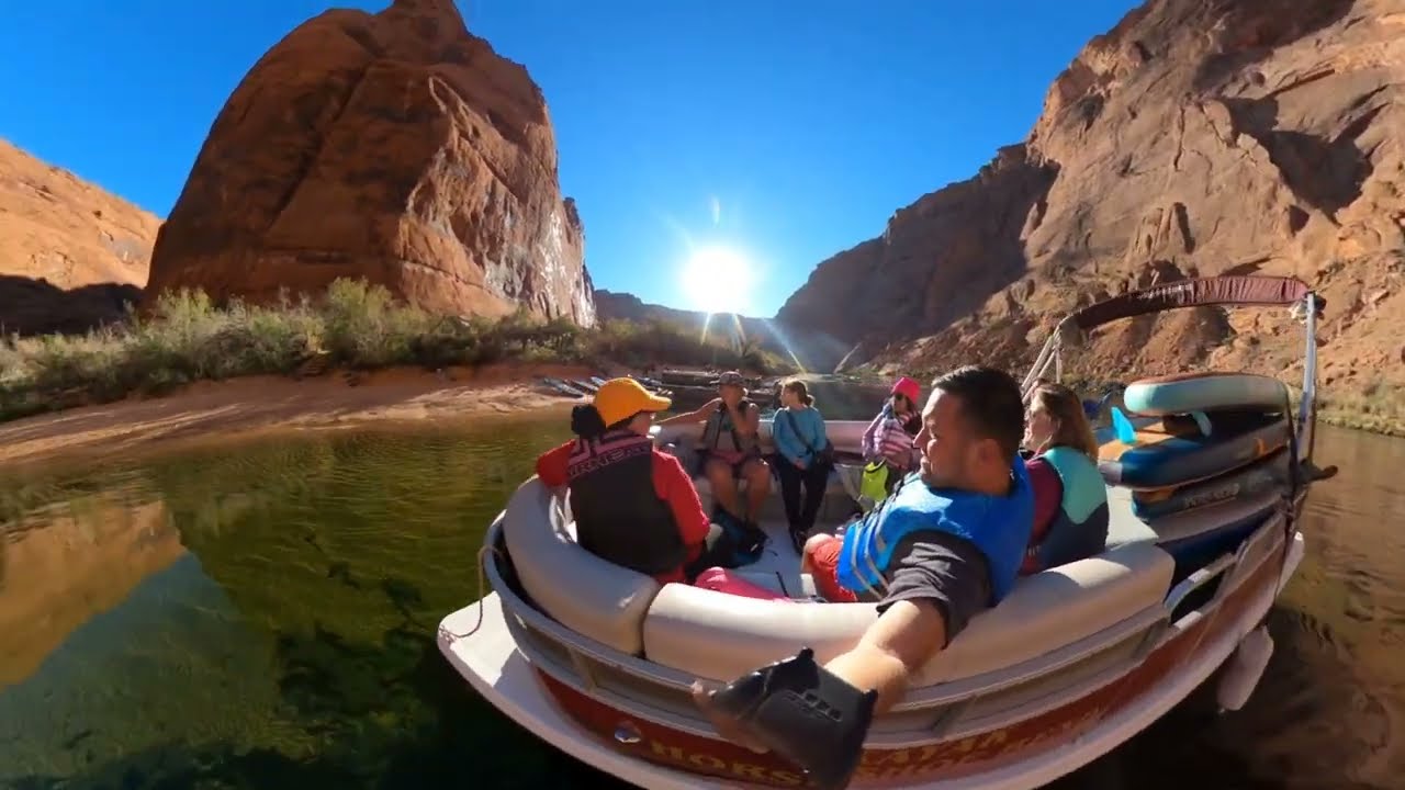 Horseshoe Bend Boat ride from Lee's Ferry ⛴️  to Petroglyphs trail 👣