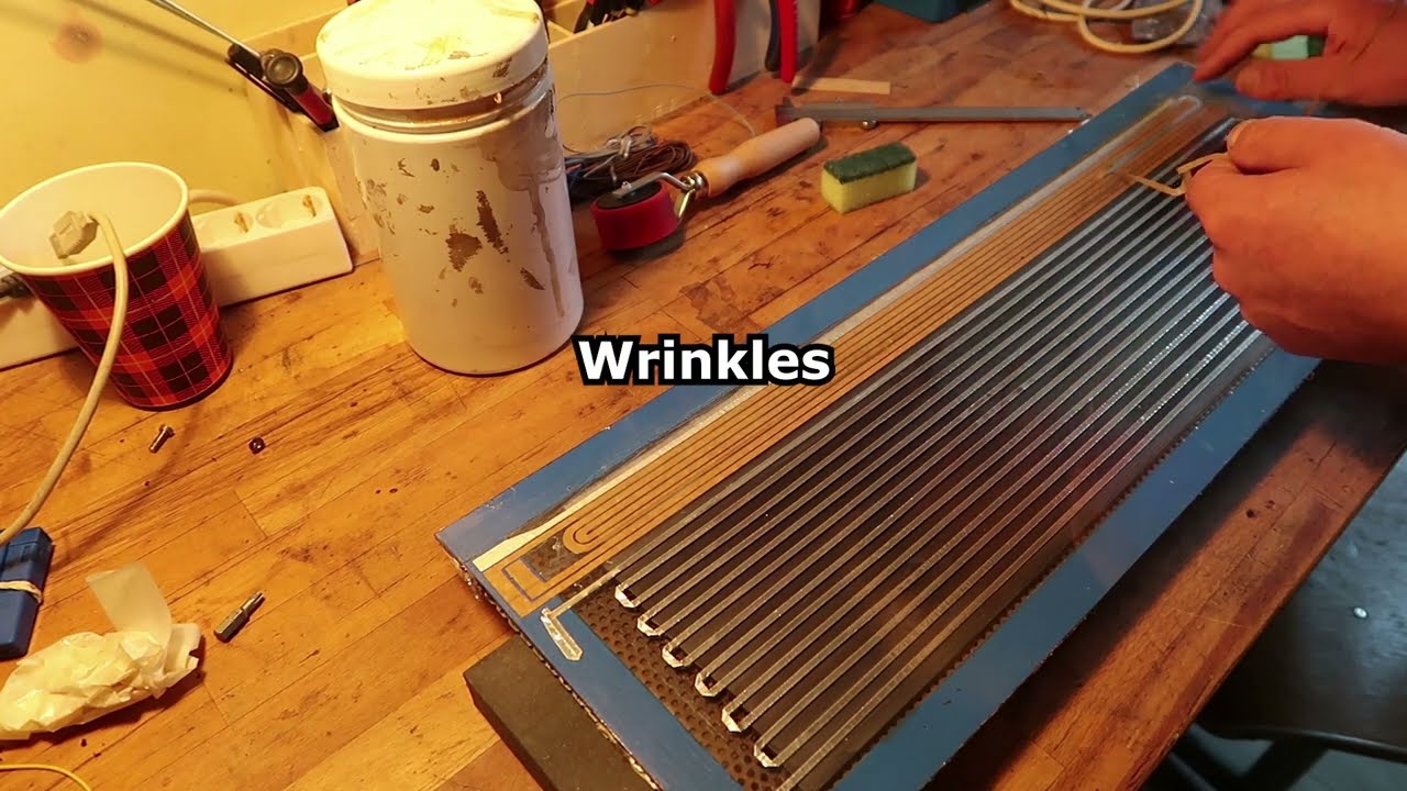 Planar magnetic test panel rubber and neodymium combined  -  Part 1 build