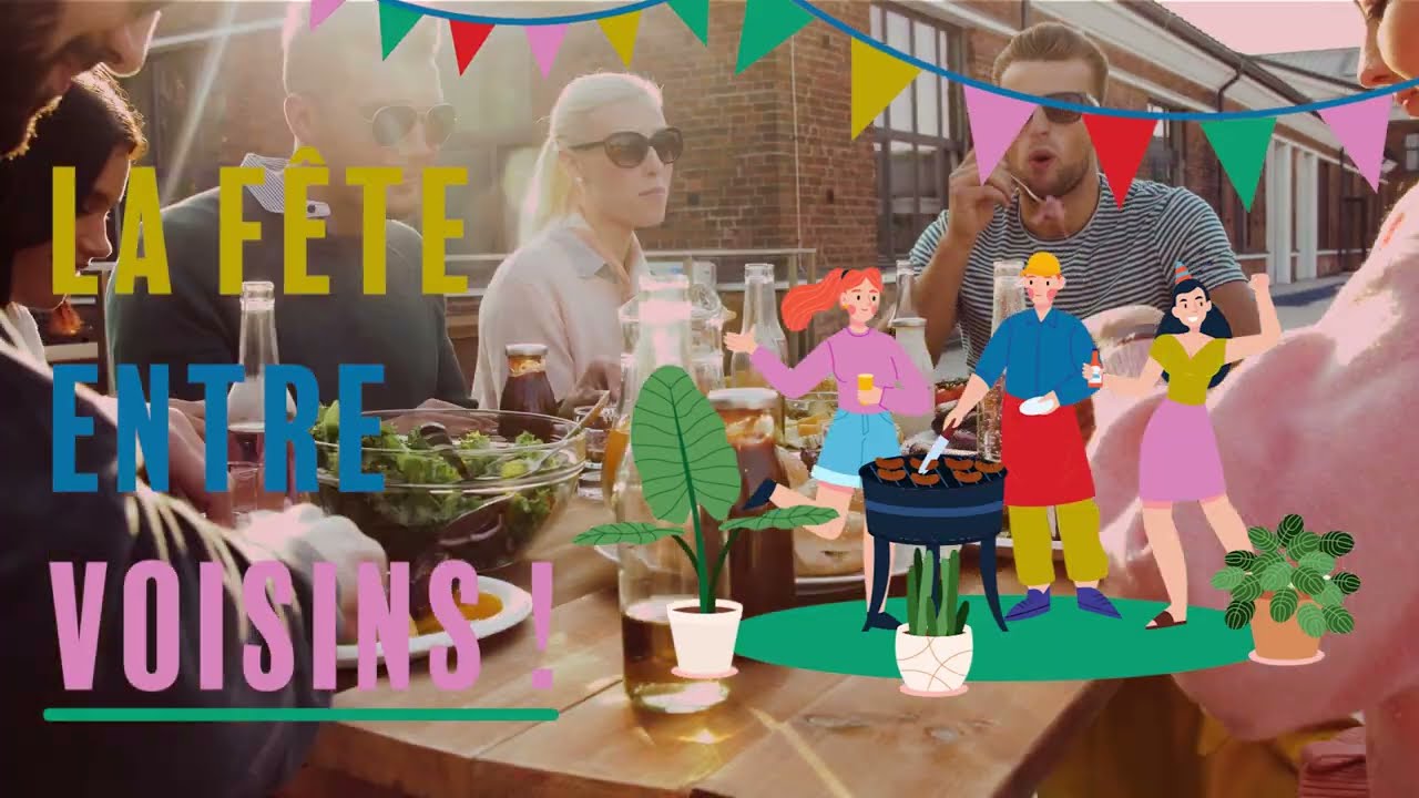 Asni&egrave;res ville conviviale - La f&ecirc;te des voisins 2023 en vid&eacute;o