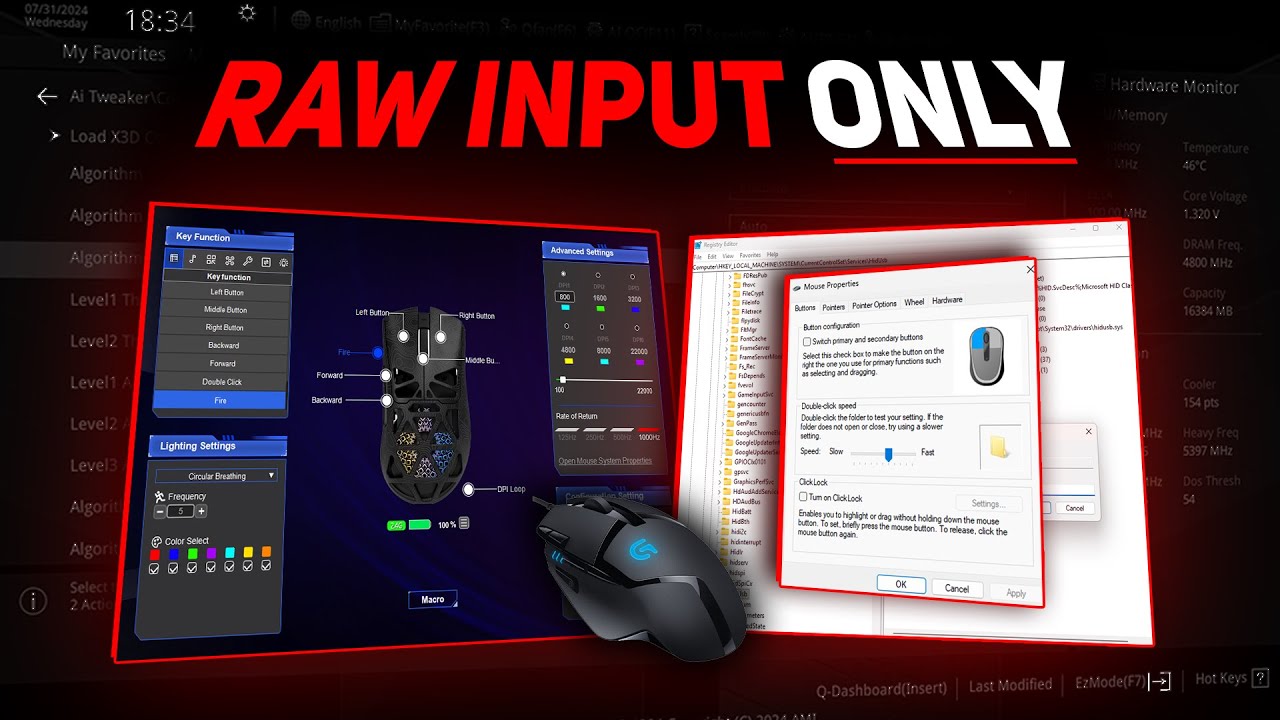 Лучшие настройки мыши для игр 2026 года (Windows, реестр, программное обеспечение, руководство по...