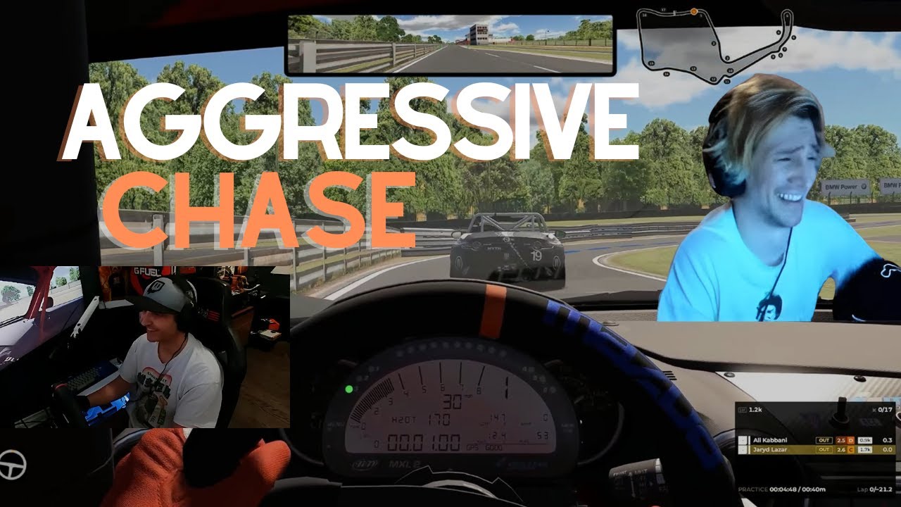 Summit1g plays IRACING with XQC and MYTH
