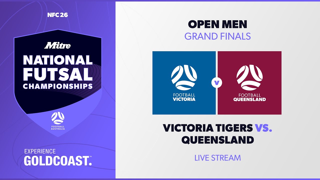 Victoria Tigers vs. Queensland | Grand Finals Open Men | 2026 Mitre National Futsal Championships