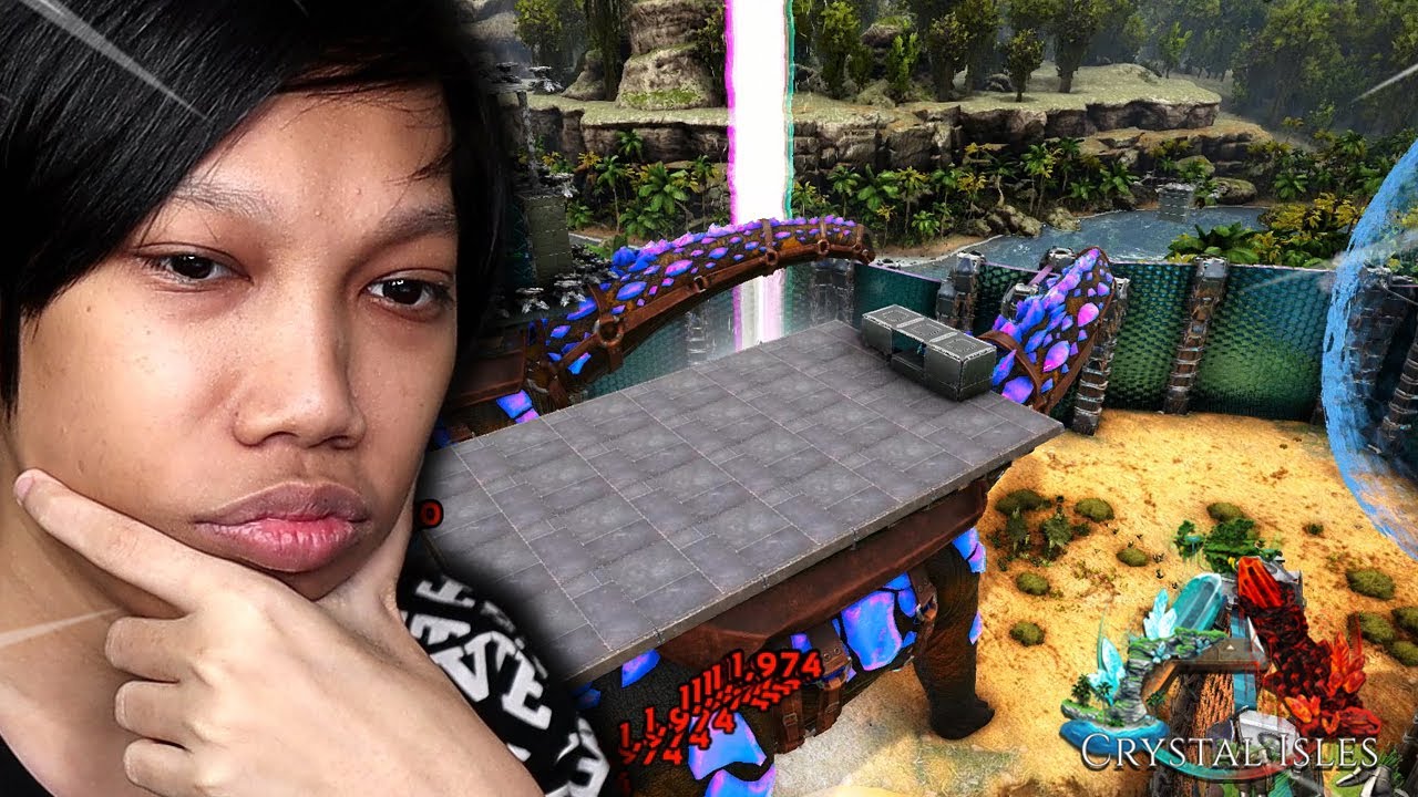 DUA TITAN GOD MENYERANG BASE TEK DI ARK CRYSTAL ISLES #33