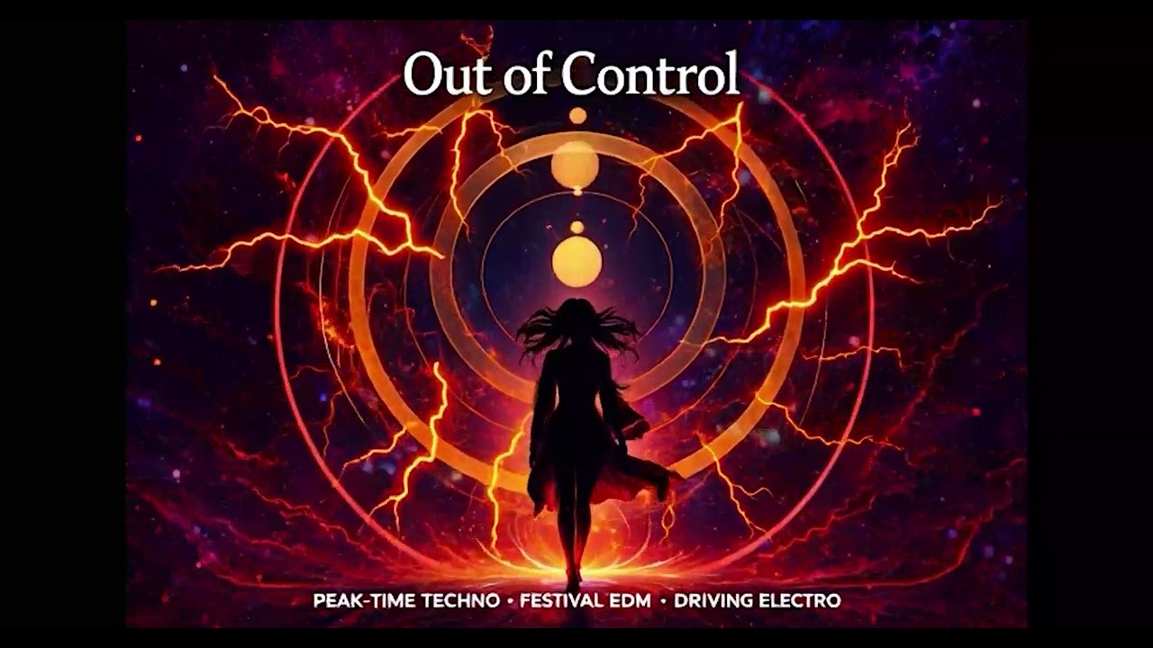⚡🖤 Out of Control — Peak-Time Techno · Festival EDM · Driving Electro