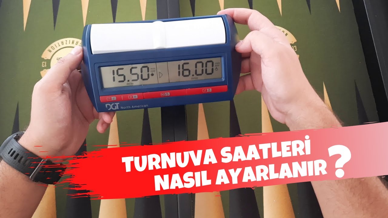 Tavla ve Satranç Turnuva Saatleri Nasıl Ayarlanır? - North American Clock Set