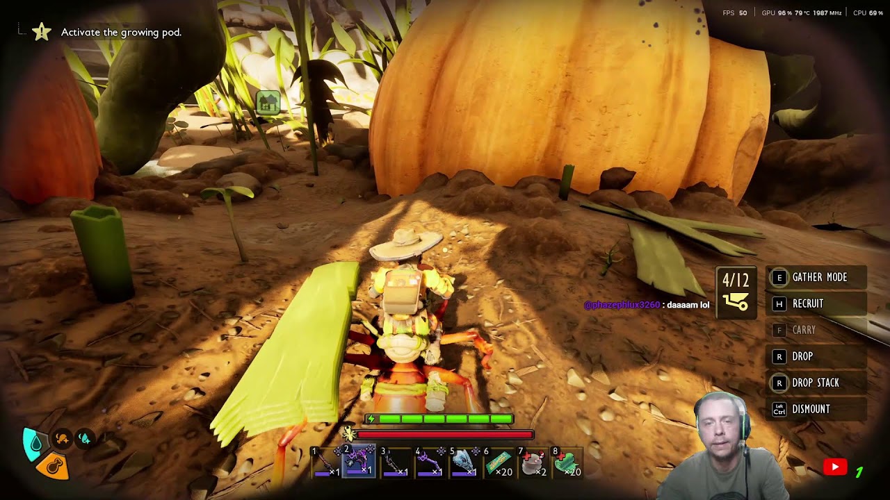 Grounded 2 – Building a base in the Scarecrow Pumkinhead EP.15