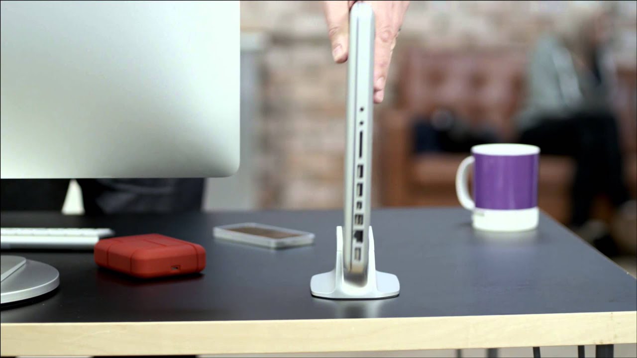 Just Mobile AluBase&trade; - The upright MacBook stand