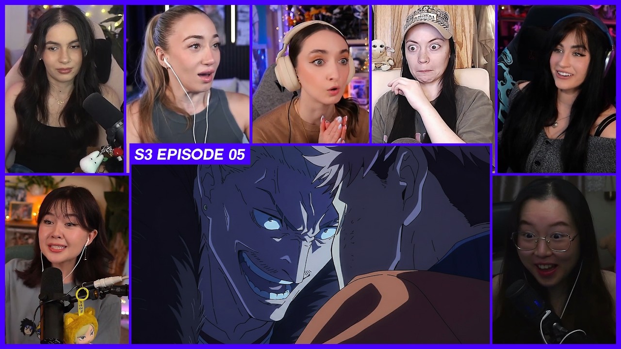 [GIRLS REACT] Itadori meets Hakari | JJK Season 3 Ep 5 Girl Reaction Mashup