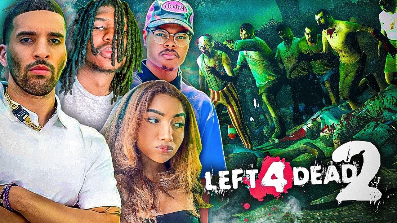 imDontai's First Time Playing Left 4 Dead 2......HOLY w/ PG, Rico, Krysta