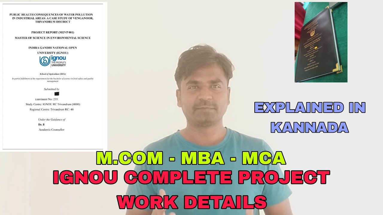 IGNOU COMPLETE PROJECT WORK DETAILS | EXPLAINED IN KANNADA | M.COM-MBA-MCA | @widecommerce1825 