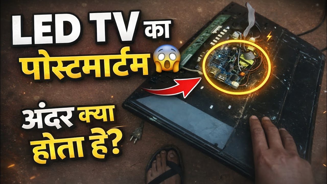 LED TV का पोस्टमार्टम 😱अंदर क्या होता है? 