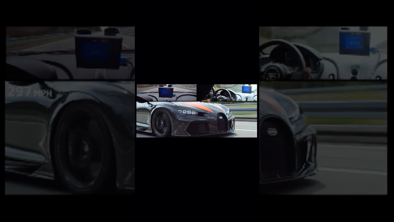 Bugatti Chiron over 300mph (490km/h) 
