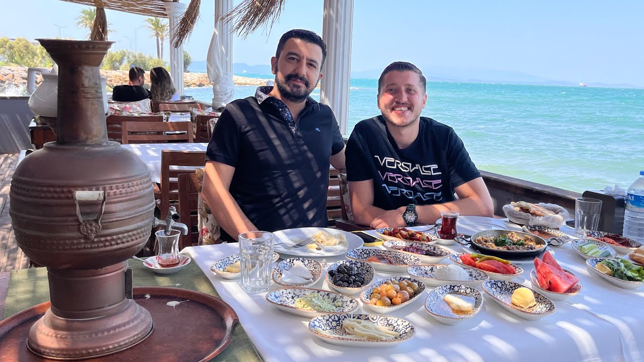 YUNUS EMRE SOFRASI/ İZMİR GÜZELBAHÇE’DE DENİZE SIFIR KAHVALTI