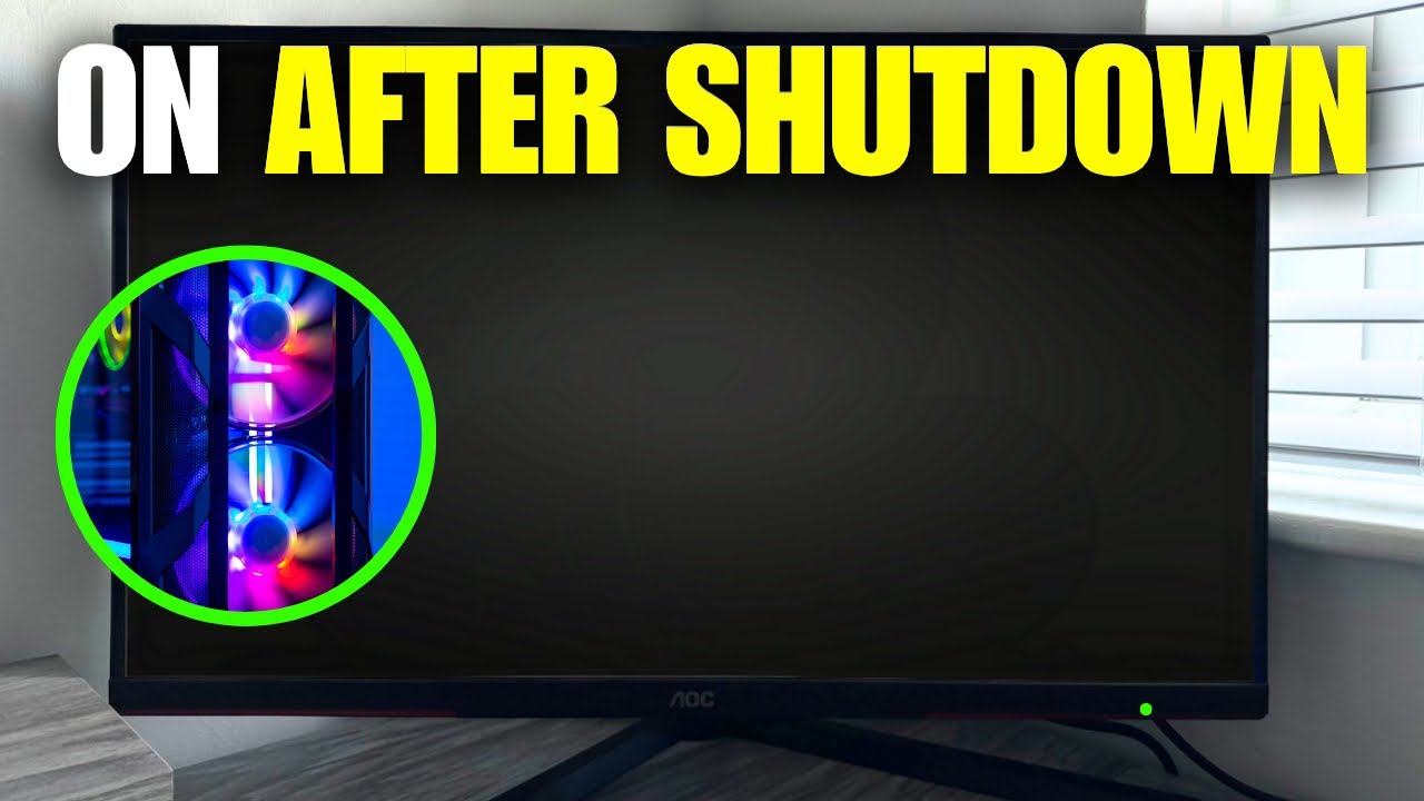 How To Fix Lights & Fan Stay On After Shutdown (PC)