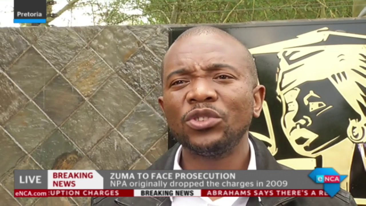 DA leader Mmusi Maimane reacts to Zuma prosecution