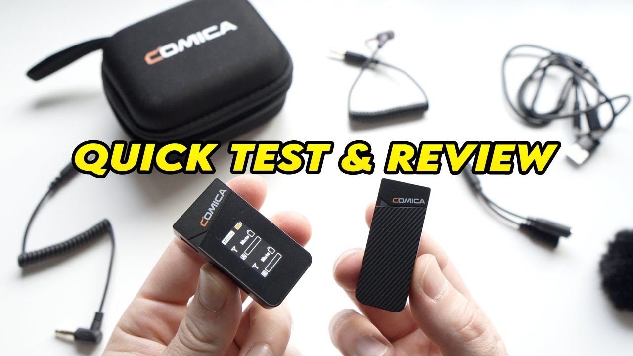 Comica Vimo C1 Wireless Lavalier Microphone - Quick Test  & Review