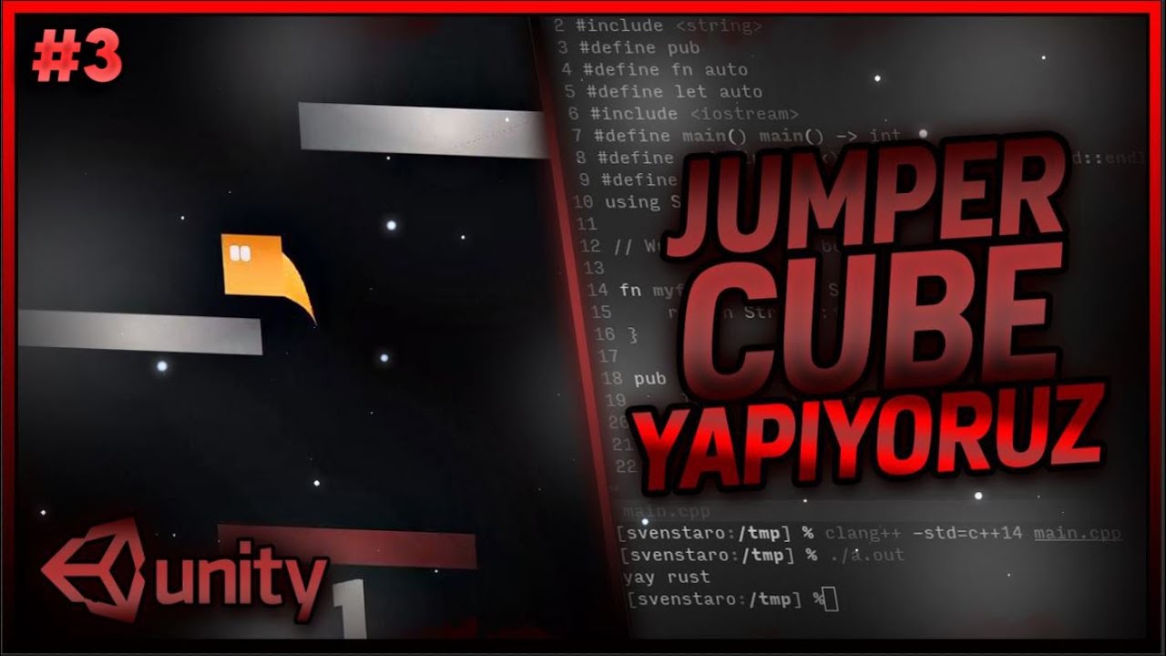 UNİTY 2D OYUN GELİŞTİRME EĞİTİMİ - JUMPER CUBE [#3]
