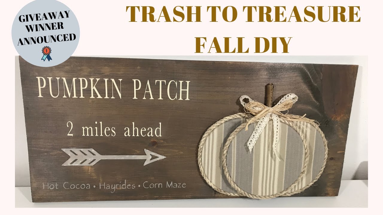 FALL TRASH TO TREASURE/FALL DIY