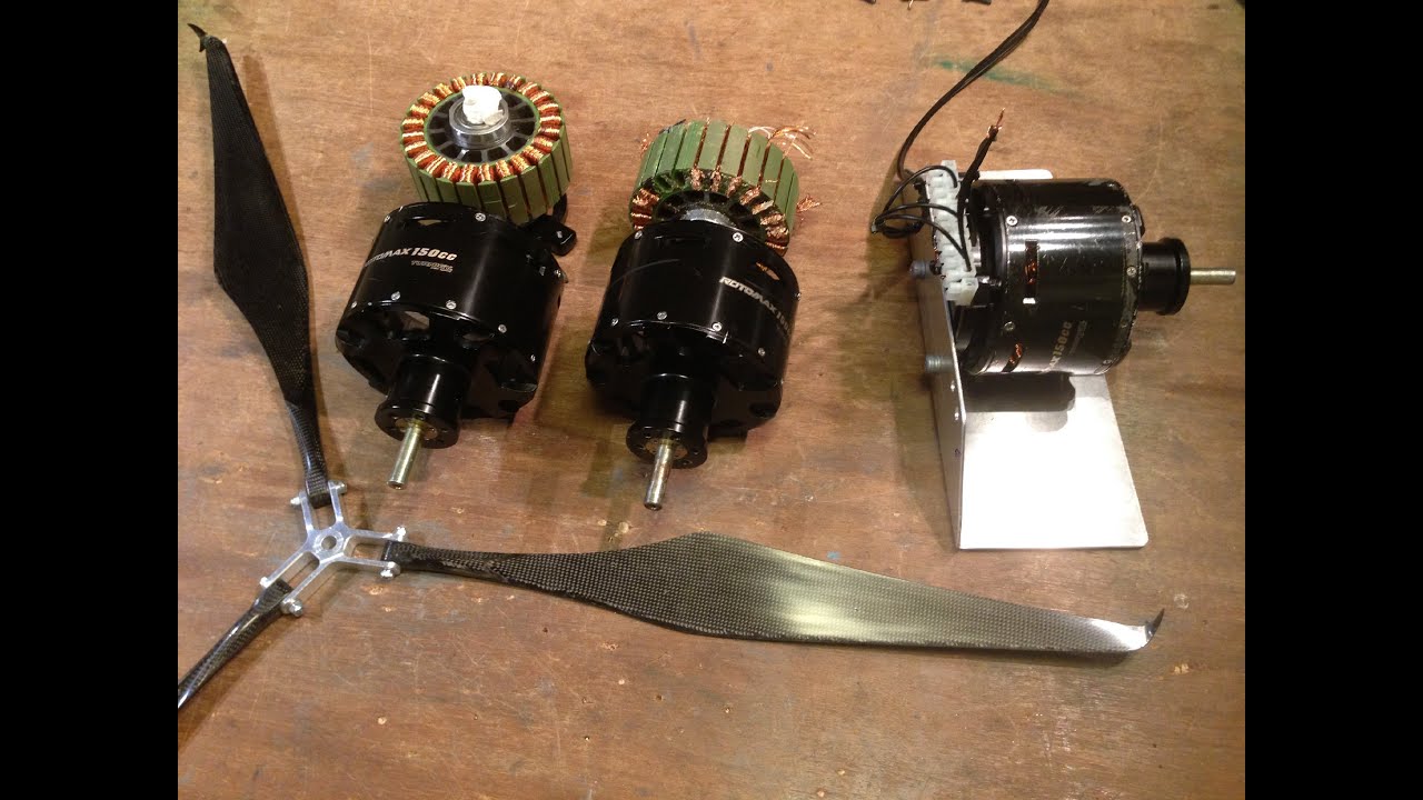 Rewinding the Turnigy Rotomax 150cc BLDC to lower kV