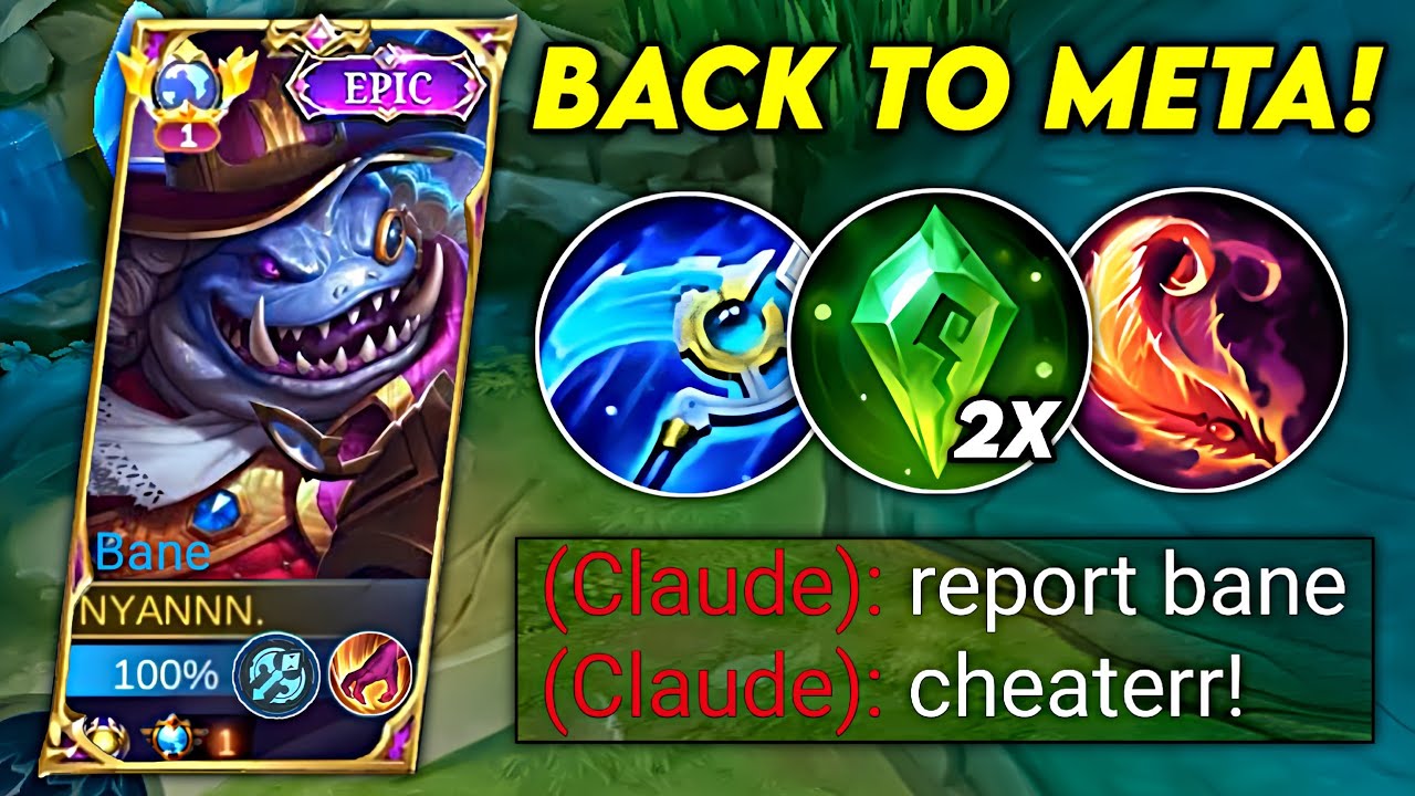 WTF DAMAGE‼️BEST BANE FULL DAMAGE BUILD IS FINALLY HERE!! (DAMAGE HACK) 100% BROKEN! - MLBB