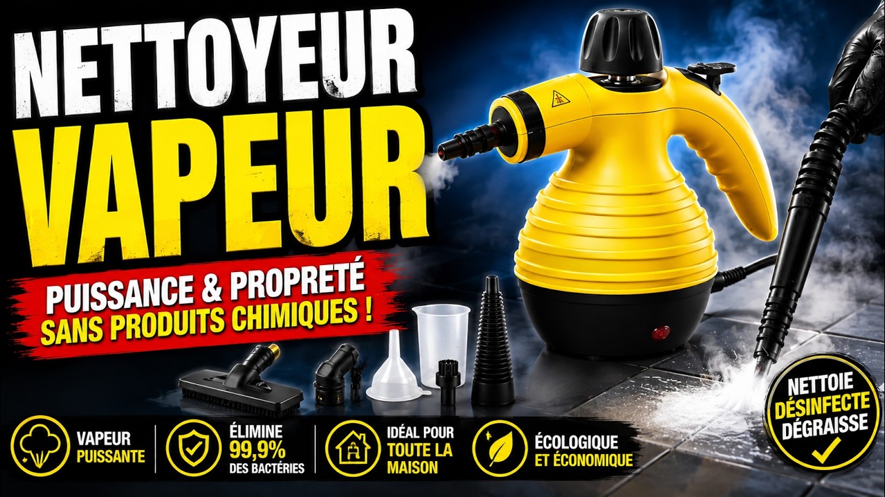 Electronique 🆕 nettoyeur vapeur ⭐️ Comforday 👱🏻‍♀️ handheld steam cleaner virus