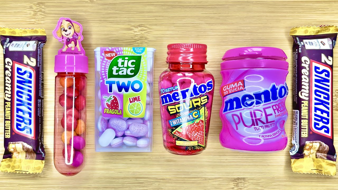 Rainbow Candy & Snickers and Paw Patrol Visual Crunch Party