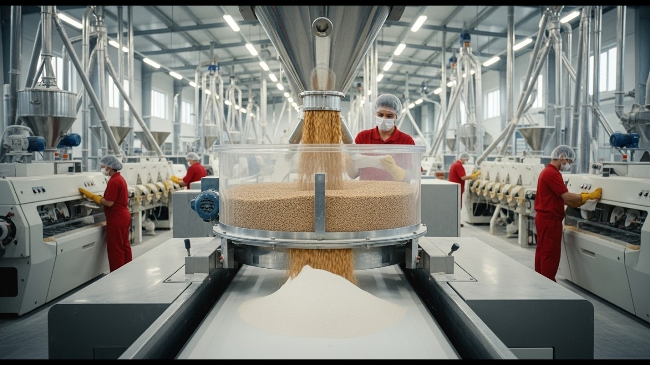 Inside the Wheat Processing Factory: From Raw Grain to Packaged Flour (Full Process)