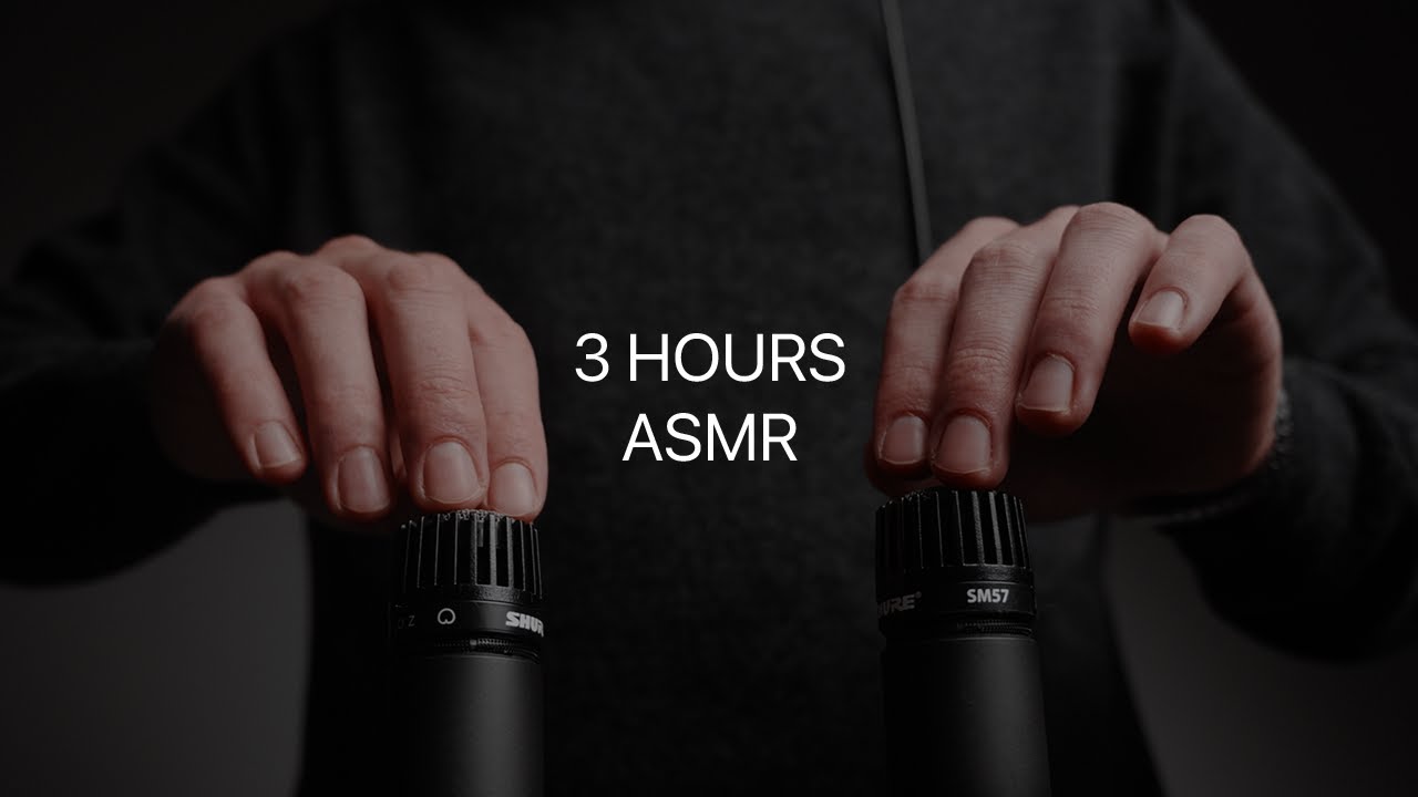 ASMR 3 Hours of Mic Tapping Sounds (no talking)
