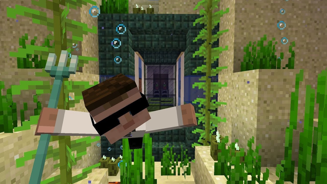 Учебник по подводному шлюзу | Minecraft Update Aquatic