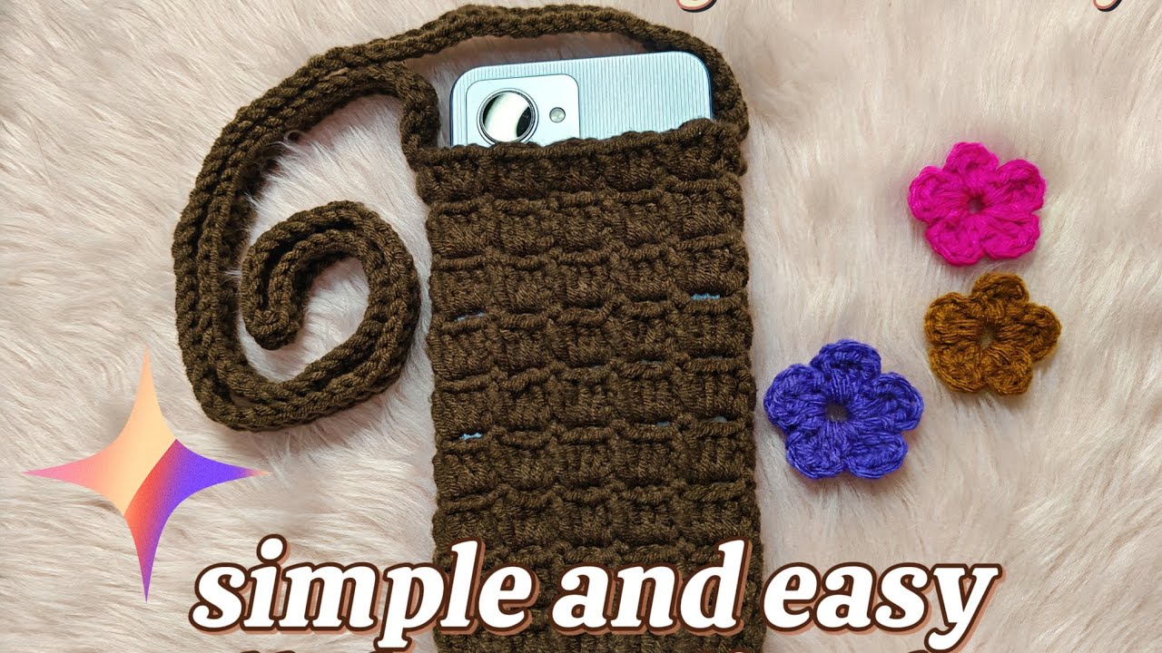 How to crochet a phone sling bag using DC, FPDC