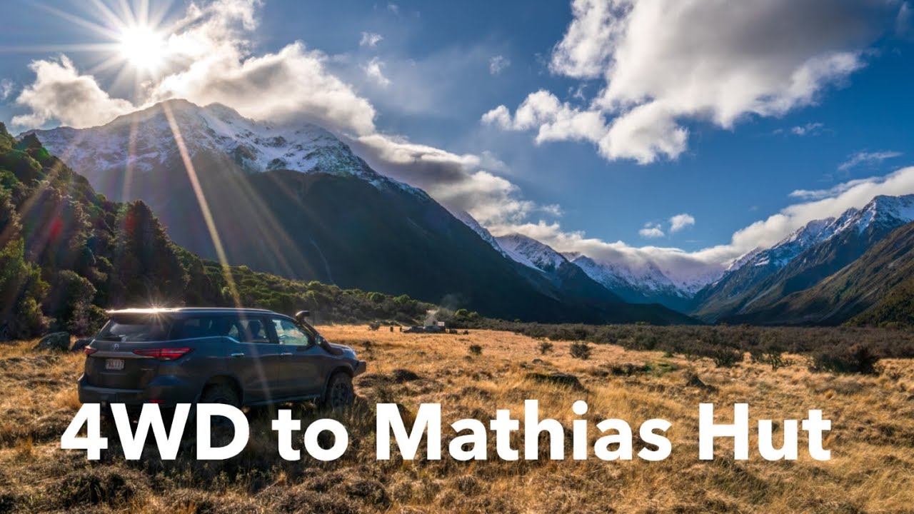 Cross the Rakaia River and 4WD the Mathias River