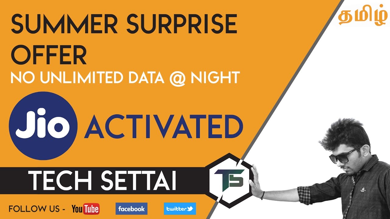 LIVE: jio summer surprise offer activated | no unlimited data at night  |  (trending new tamil)