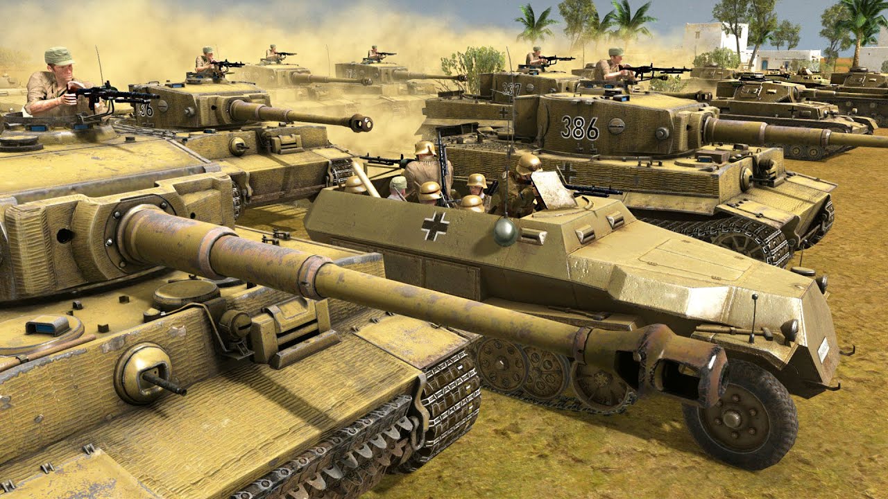 Insane Afrika Korps Tiger Tank BLITKRIEG! - Call to Arms: Gates of Hell WWII Mod