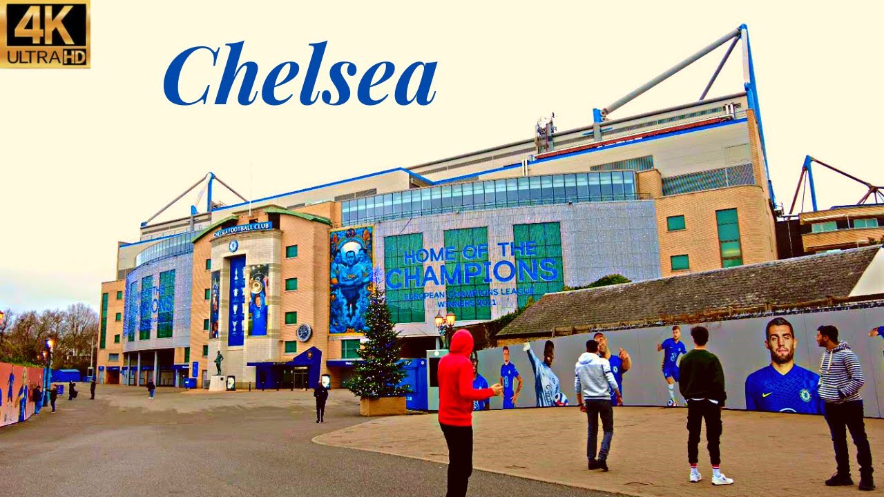 [4K] London Walk - ⚽  Exploring Stamford Bridge (Chelsea FC) and Old Kings Road
