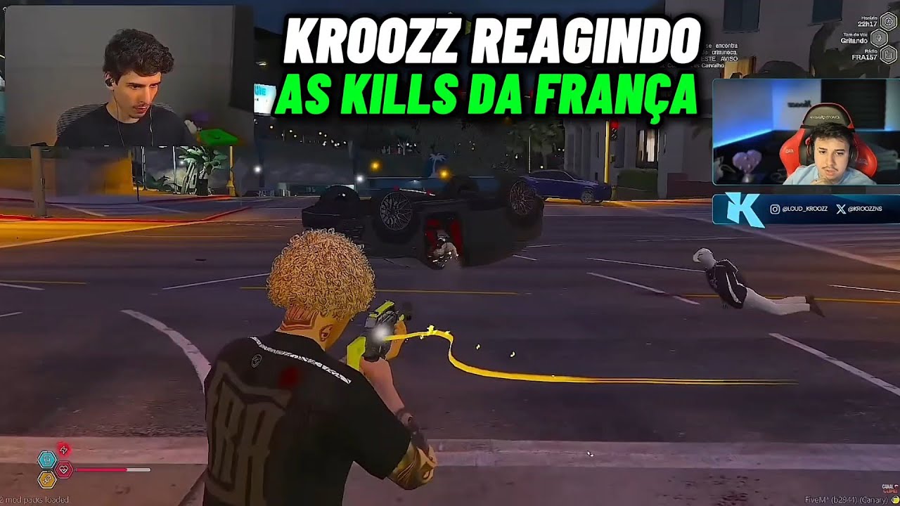 KROOZZ REAGINDO AS KILLS DA FRANÇA CONTRA UMA FAC INTEIRA E POLÍCIAS DA TÁTICA