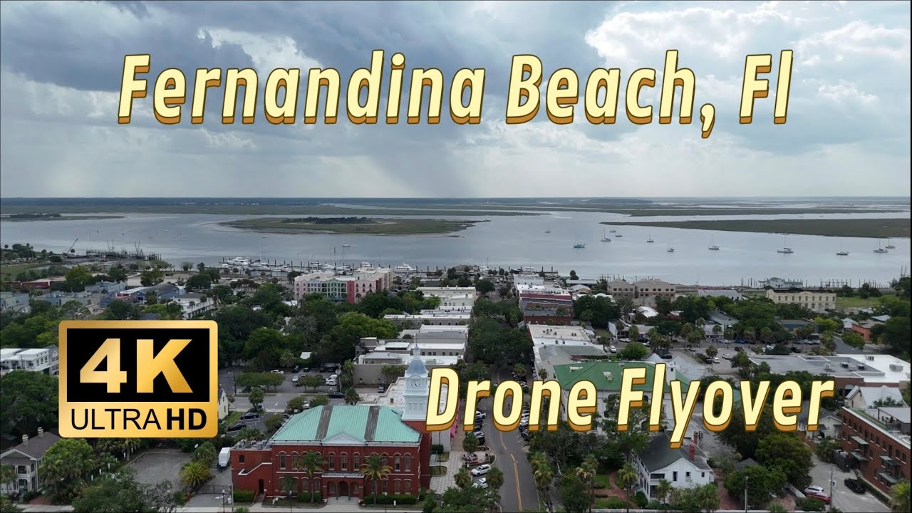 Stunning 4K Drone Tour of Fernandina Beach | Amelia Island Waterfront & Downtown