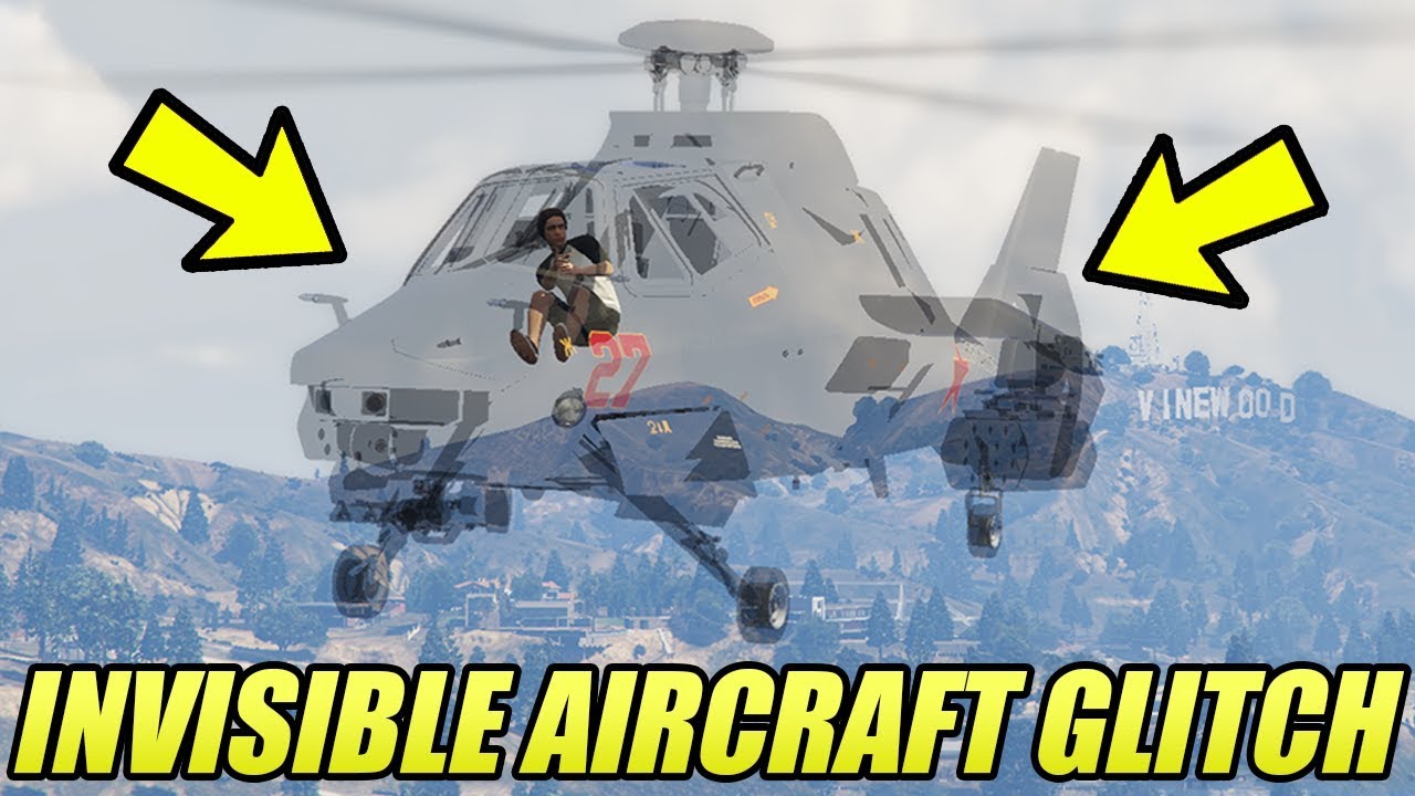 GTA 5 ONLINE INVISIBLE AIRCRAFT GLITCH!!! (GTA 5 Glitches & Tricks)