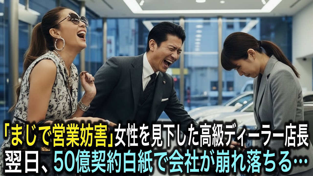 「あの客まじで営業妨害」と笑った高級ディーラー店長。翌日、契約白紙で会社が崩れ落ちる