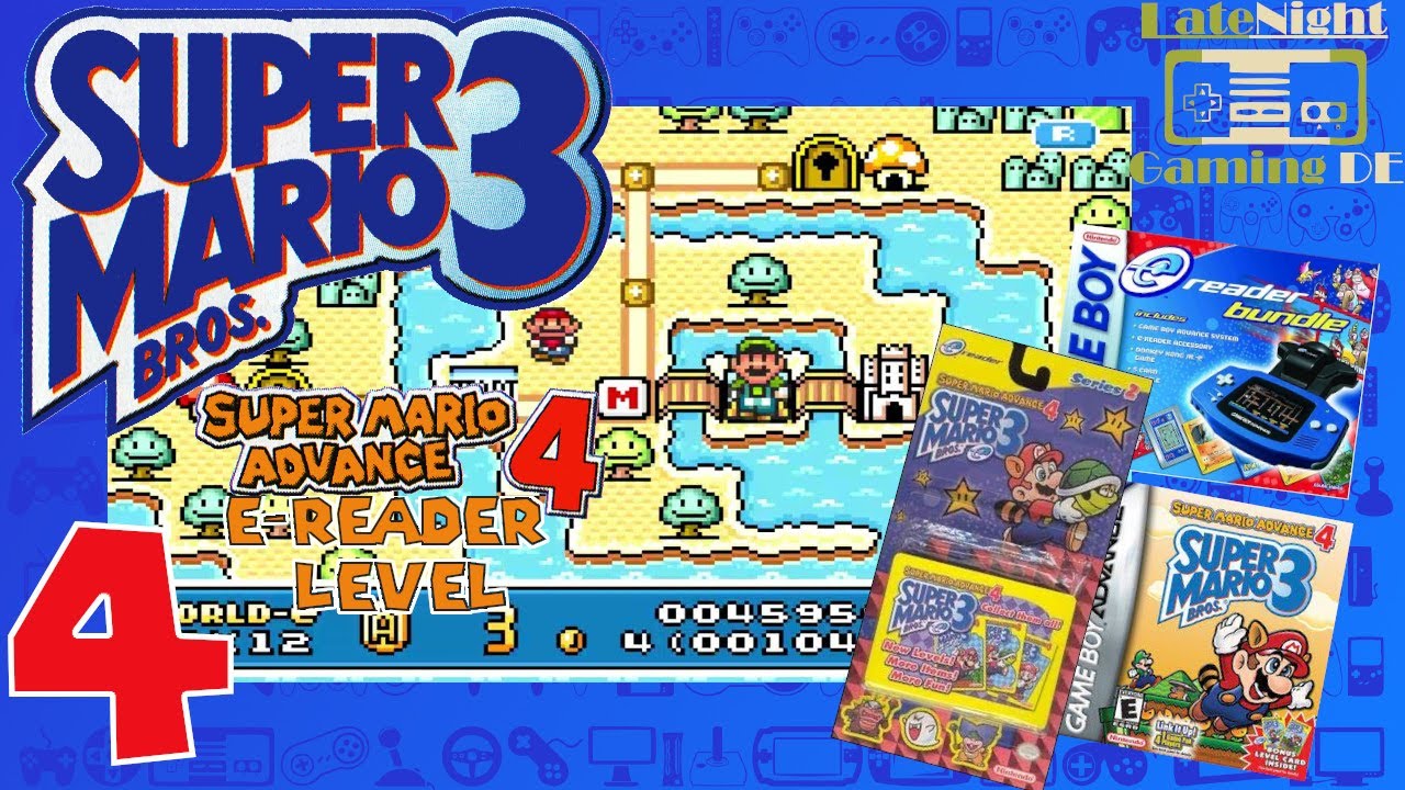 Let's Play: Super Mario Advance 4: Super Mario Bros. 3: E-Reader Level Part 4 (german)