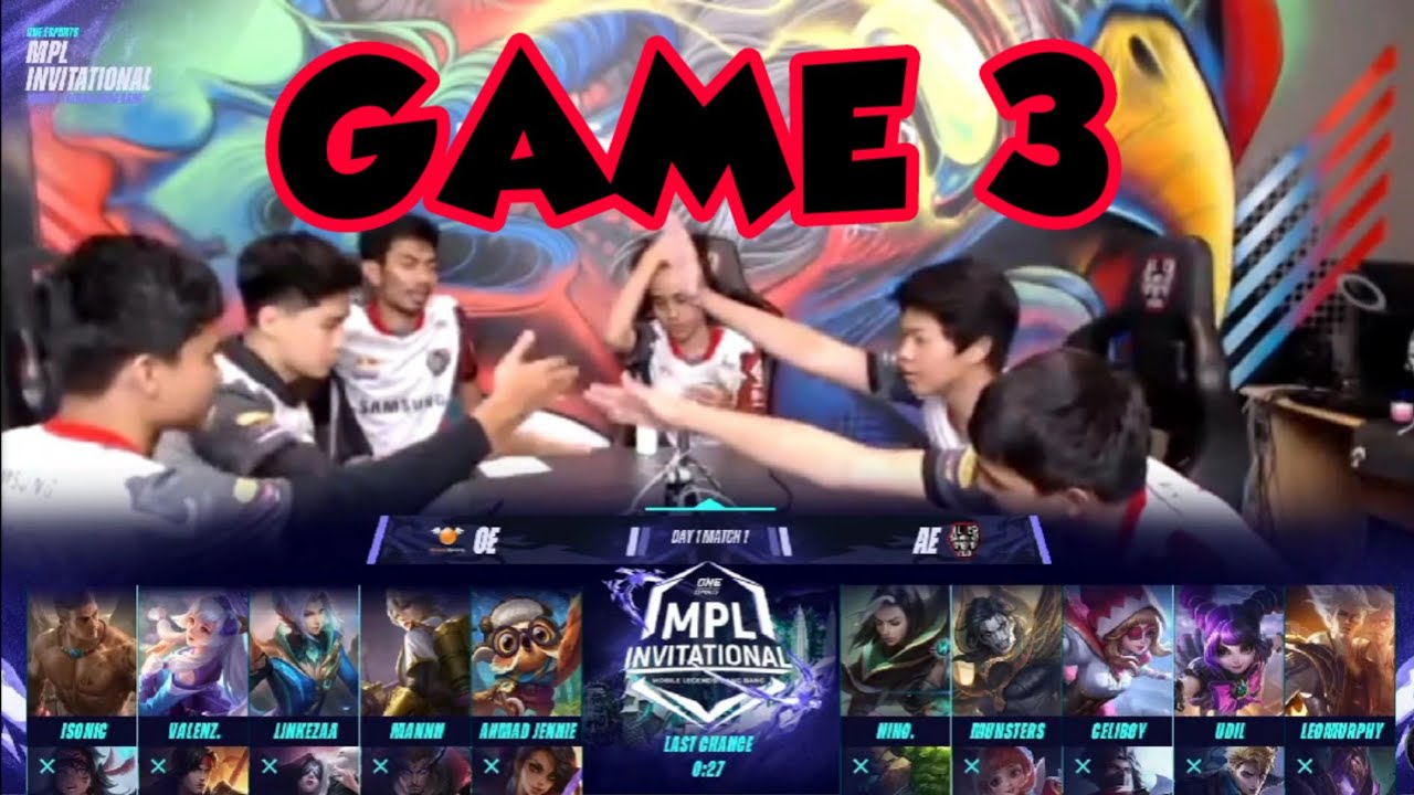 MPL INVITATIONAL 2021 | ALTER EGO VS ORANGE ESPORT | GAME 3 | MLBB | ENGLISH CAST |