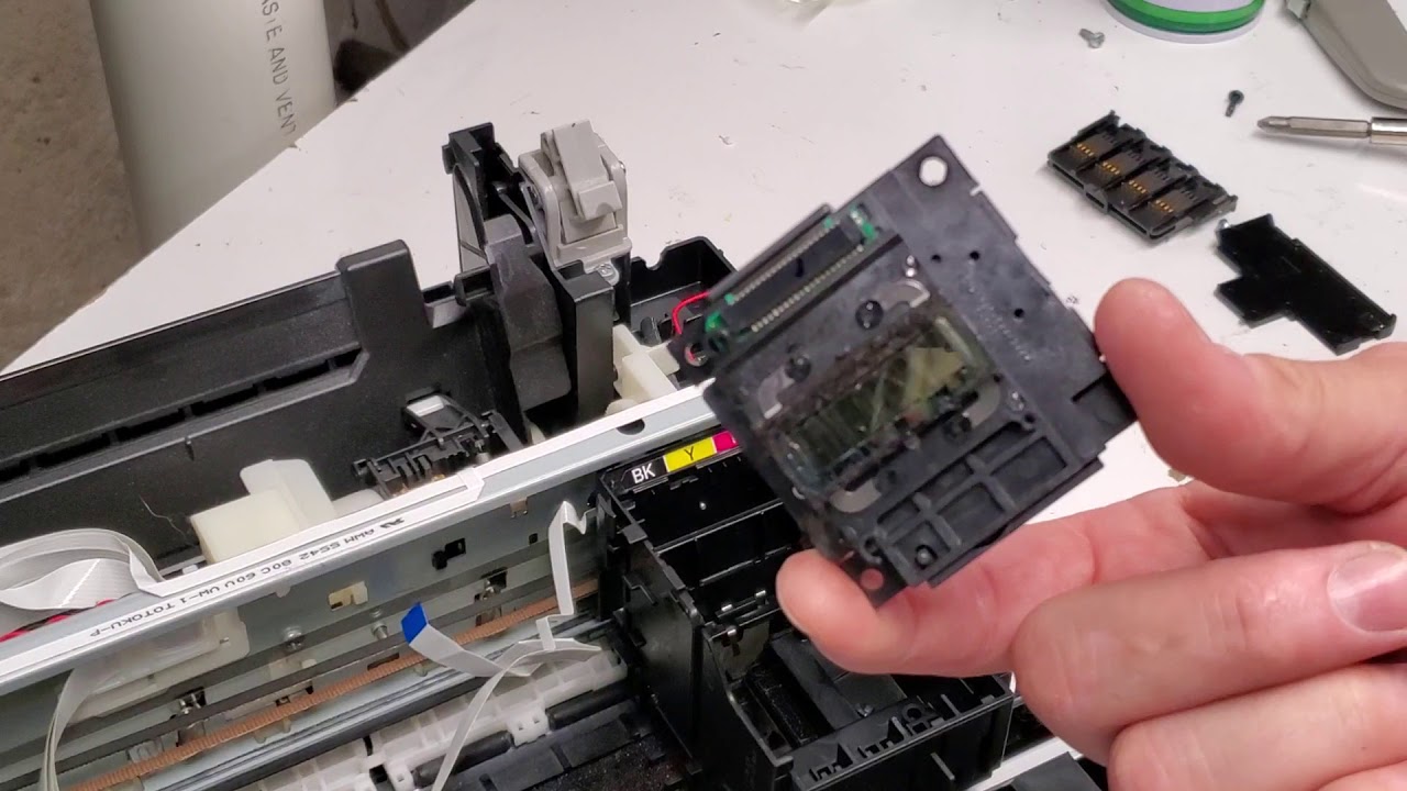Taking Apart Epson XP-340 Printer for parts or repair. XP-400 XP-410 XP-440