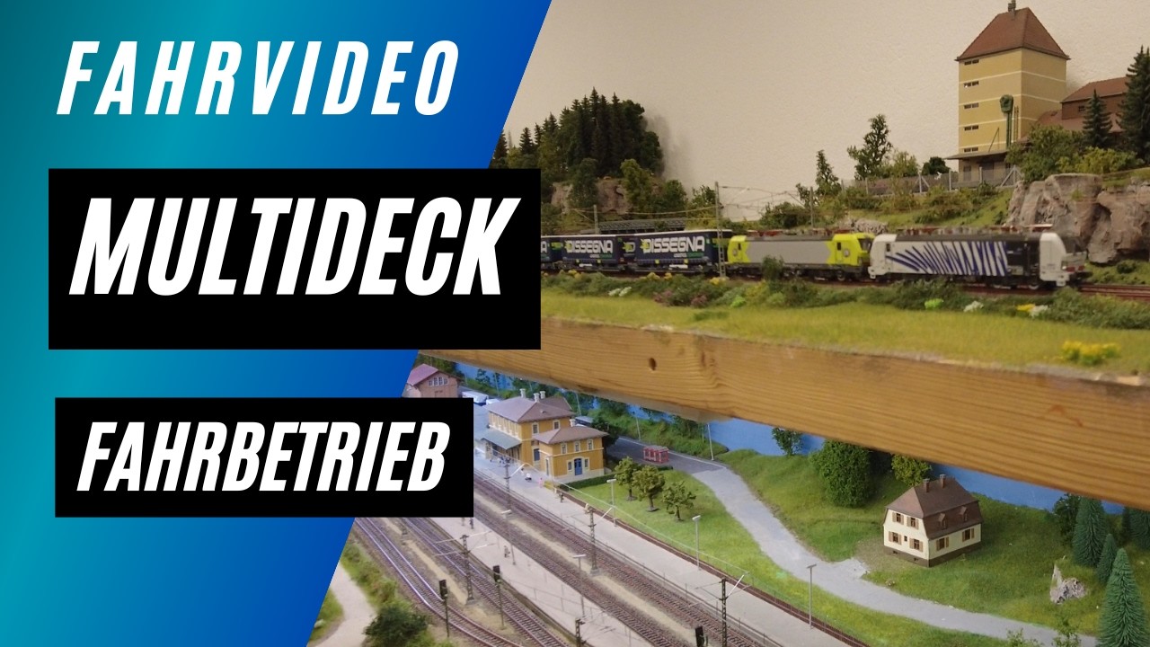 Multideck - Fahrbetrieb auf zwei Ebenen #h0 #modellbahn #märklin