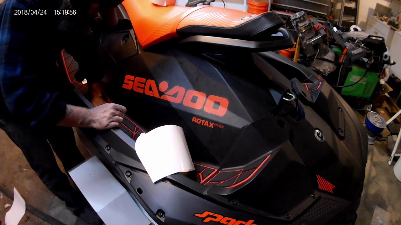 Seadoo Spark Trixx SC Wake traction mat install
