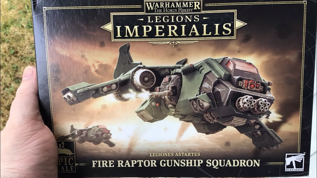 Legions Imperialis Fire Raptor Gunship Squadron Unboxing