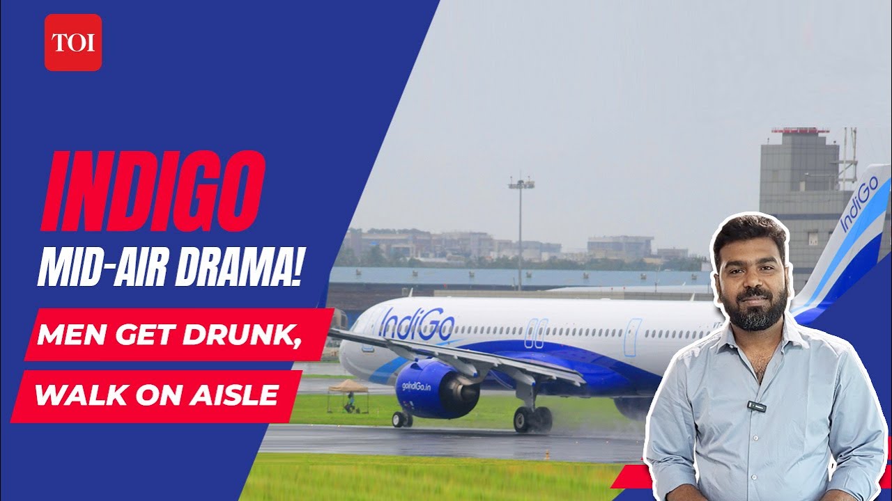 MID AIR FIGHT: 2 Indigo passengers get drunk onboard, fight with crew and passengers