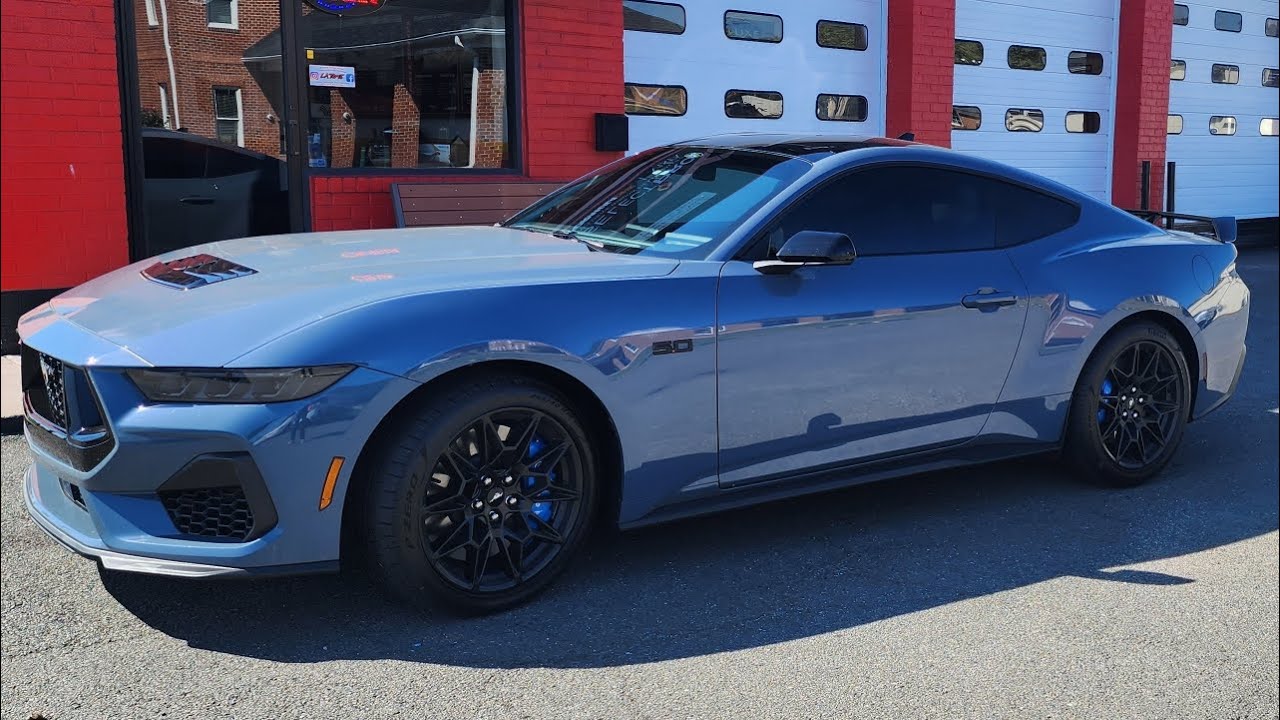 Brand New 2024 Mustang GT Vapor Blue Review!!!