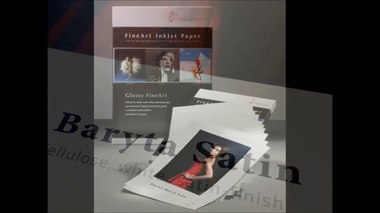 FineArt Baryta Satin -  Una carta da stampa a getto d'inchiostro baritata a caldo
